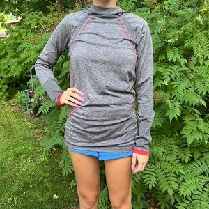 Nike Pro - Ladies, xLarge, moisture wicking hooded athletic shirt.